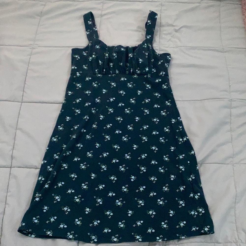 PATTERNRUCHED KNIT MINI DRESS